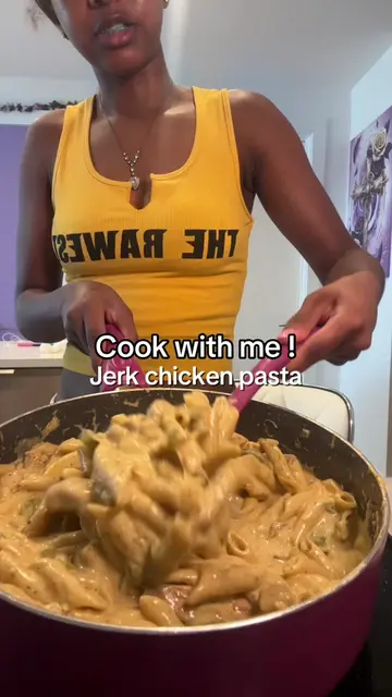 Easy dinner jerk chicken pasta let’s make it ! #food #Foodie #cooking #dinner ea