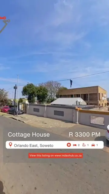 🏠 2-BEDROOM COTTAGE FOR RENT 📍 ORLANDO EAST, SOWETO 💰 RENT: R3,300 PM 🔐 DEPO