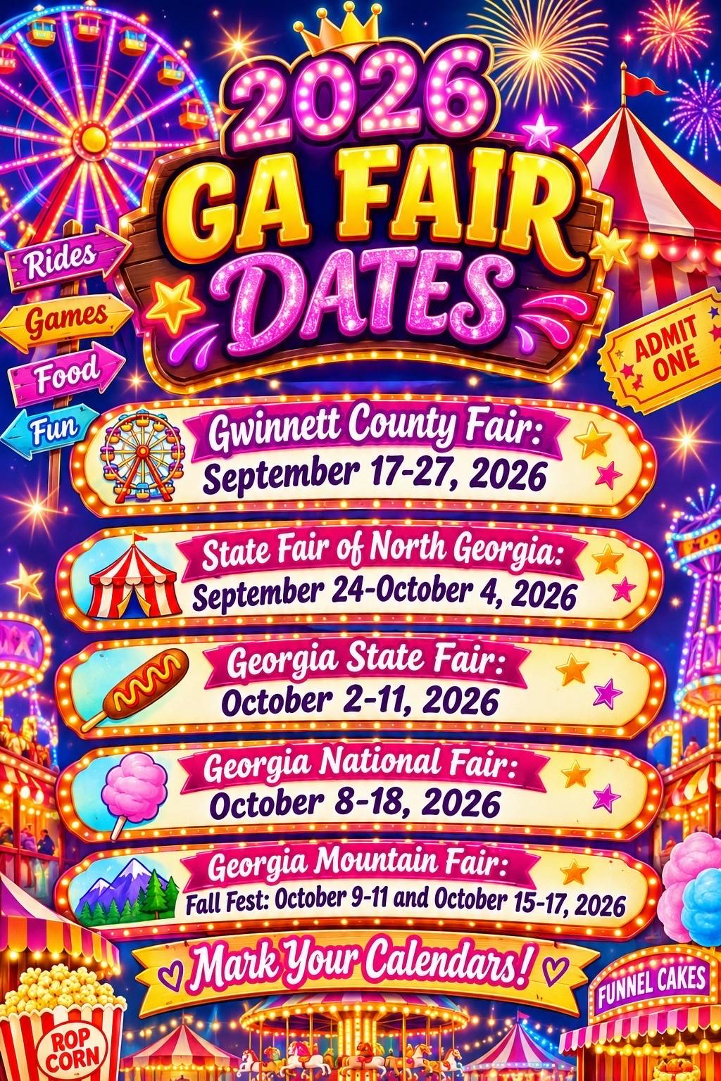Yall ready? Cuz I know I am!  Save the dates, Mark your calendars & get ready fo