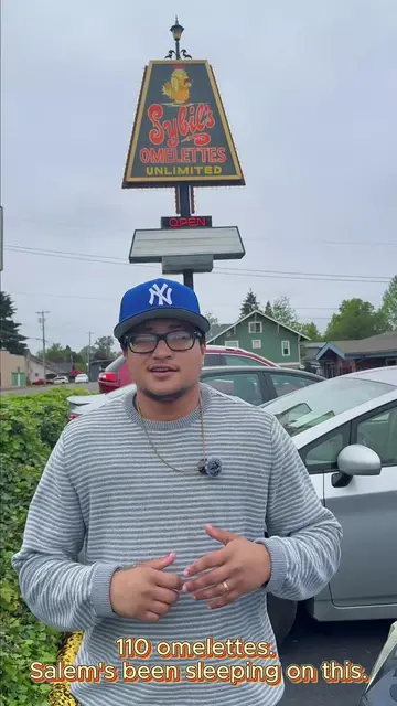 Salem has a breakfast spot with 110 omelettes on the menu and the parking lot is