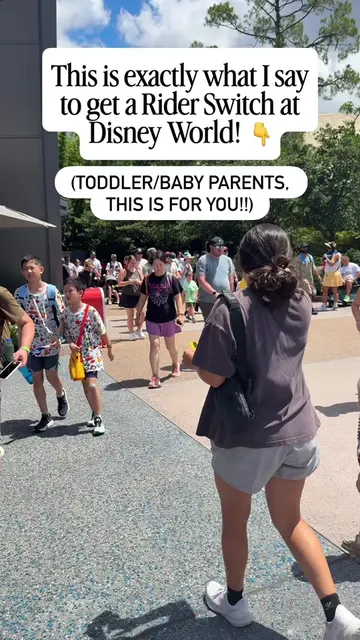 Have a little one who isn’t tall enough to ride at Disney World?? Rider Switch i