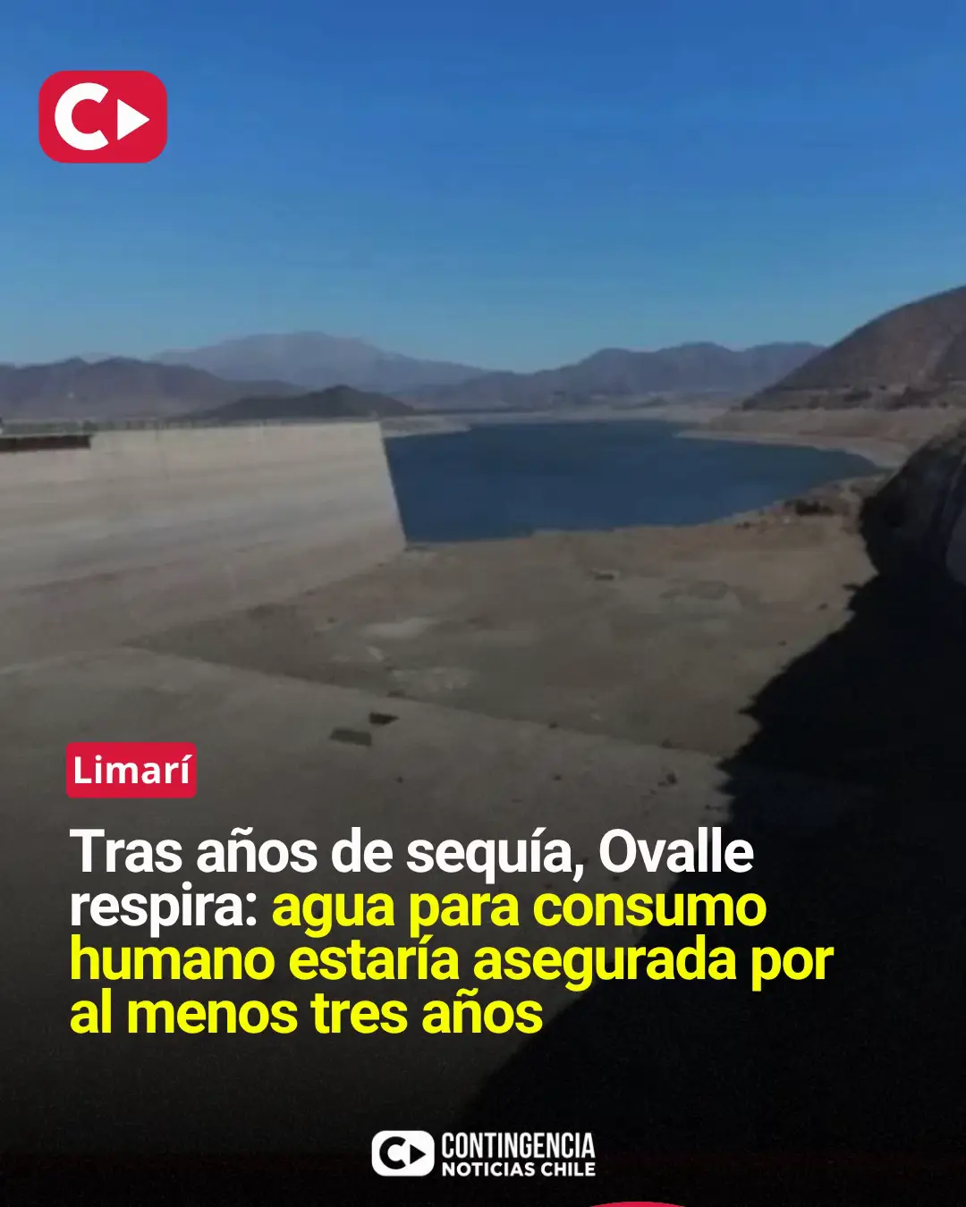 💧 TRAS AÑOS DE SEQUÍA, OVALLE ALEJA EL FANTASMA DEL RACIONAMIENTO El agua desti