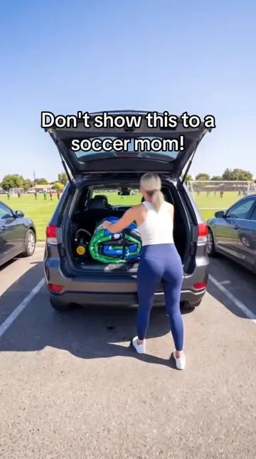 We tried some inflatable soccer bleachers! 😱 Absolutely the best way to watch t
