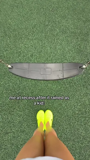 a life hack i will pass onto my children. #swings #recess #playground #rain #fyp