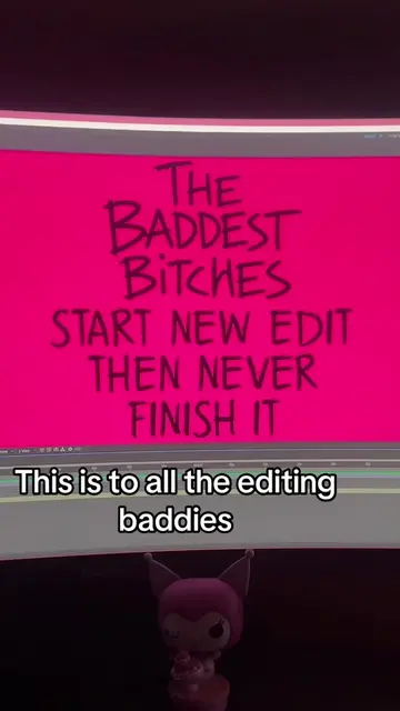 IYKYK this feeling, especially when you start a new project instead #editing101 