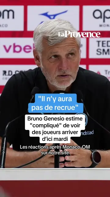 ❌ "Il n’y aura pas de recrue" Bruno Genesio estime "compliqué" de voir des joueu
