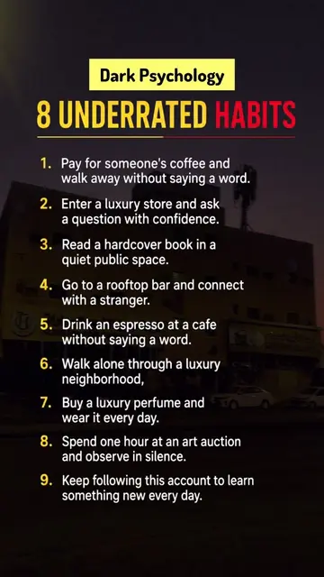 8 UNDERRATED HABITS #DarkFacts #beautyhacks #hiddentrack #usa🇺🇸 #ruls 