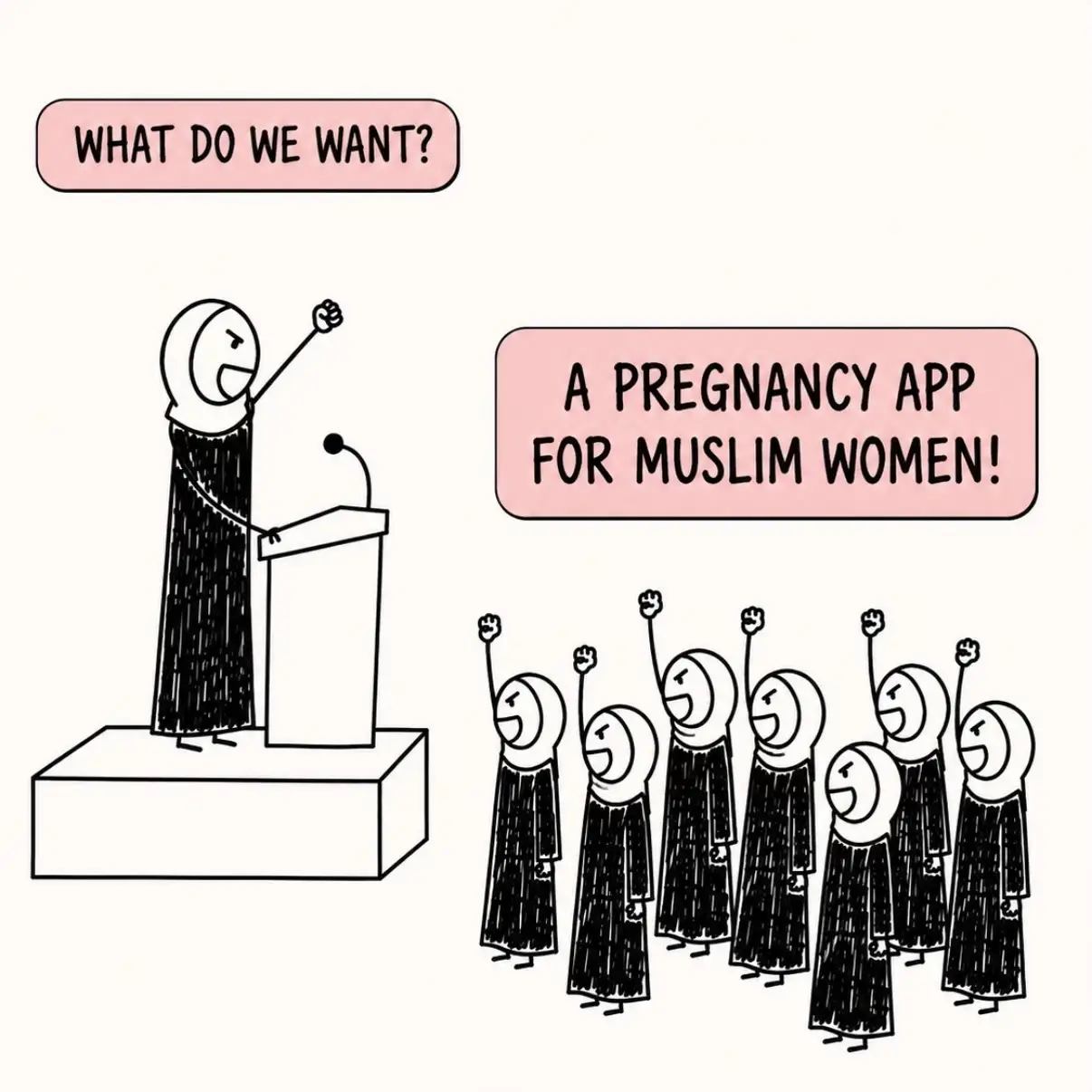 A pregnancy app made for Muslim women, with your faith in mind and your privacy 