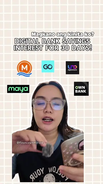 Magkano ang kinita ko sa digital banks after 30 days? Are you starting with buil