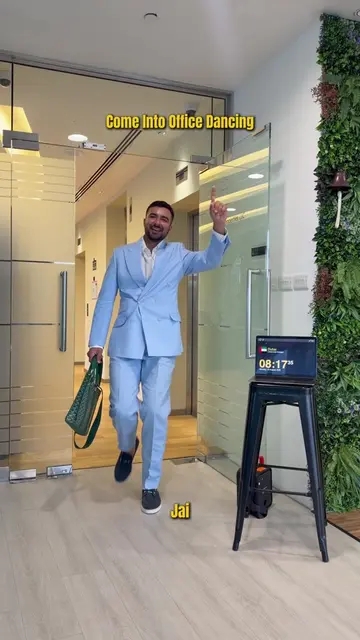 Come into the office dancing