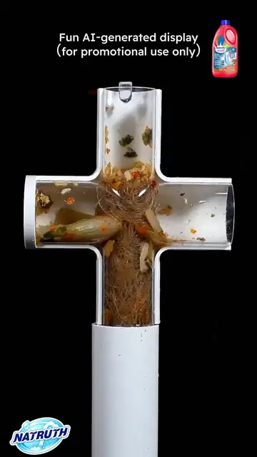 Thick gel vs. nasty clog! #natruth #fyp #draincleaner #cloggeddrain #satisfying