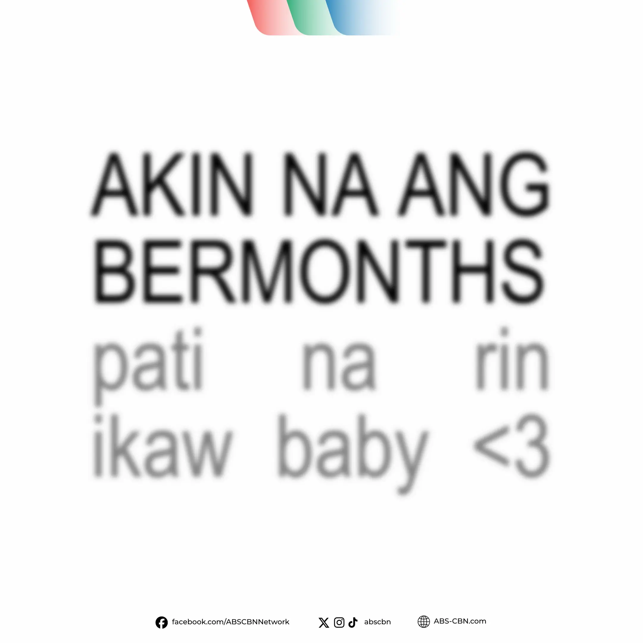 Sa akin muna ang ber months, next year na kayo. 🥰 #KapamilyaTrend #ABSCBN #BerM