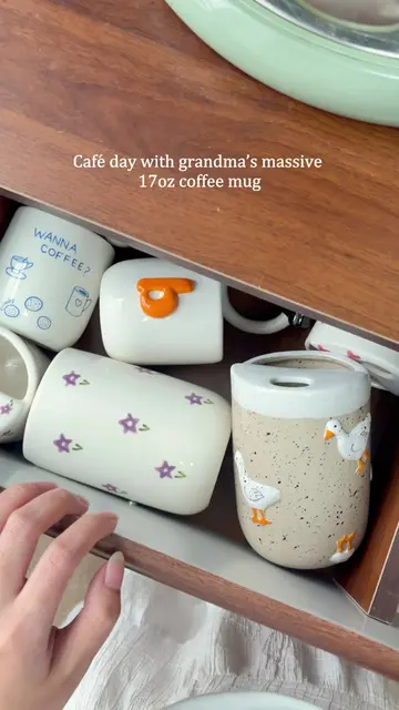 Café days hit different with this 17oz handmade mug #byocup #mug #ceramicmug #ar