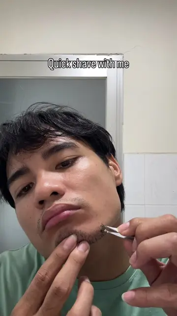 Quick shave before going out  . #skincare #skincareroutine #GlowUp @BASED 