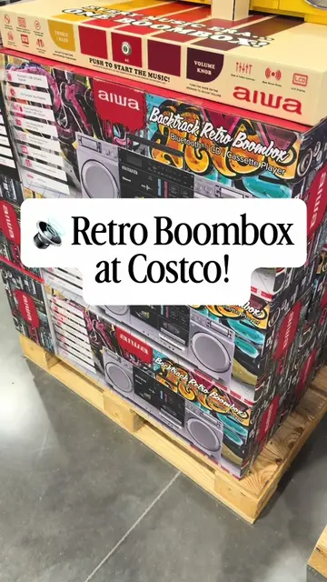 Throwing it back in the coolest way 👀 This retro-style boombox at Costco brings