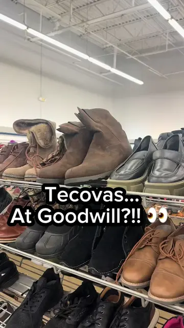 Tecovas work boots spotted at Goodwill 👀   #thrift #thrifting #thriftfinds #goo