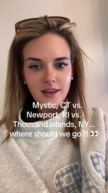 Help me choose our next getaway! 🤍🌊 Mystic, CT, Newport, RI, or the Thousand I