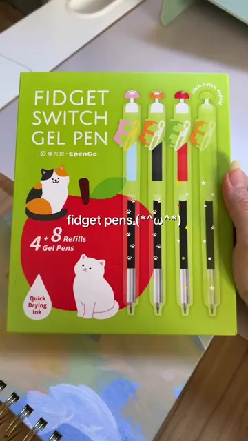 These are my favorite pens #stationary #fidget #tiktokshop #kawaii #drawing 