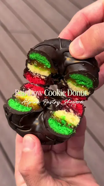 Rainbow Cookie, meet donut 🤝🍩 We took the flavors of an Italian bakery favorit
