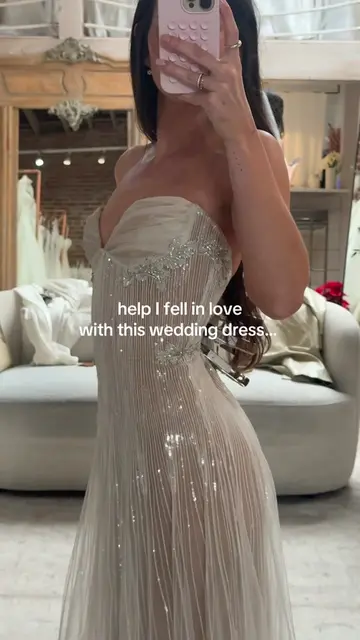 she’s so unique and gorgeous!!! #wedding #weddingday #weddingdress #weddingtok 
