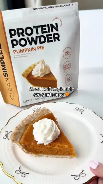 Pumpkin Pie Protein Powder is back for a limited time! 🧡 As good as pumpkin pie