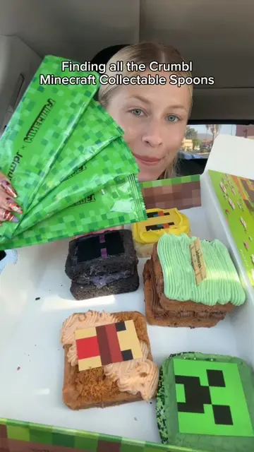 Trying to find all the crumbl Minecraft collectable spoons! 🪏 @Crumbl @Minecraf