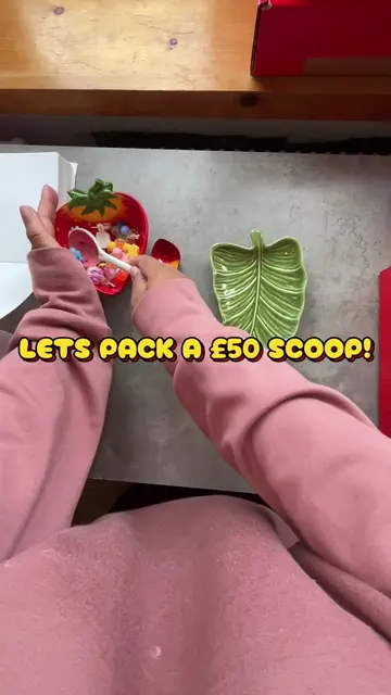 🥹🍓🍒Lets pack a £50 scoop! Thank you so much for your order! #loopyfroot #pack
