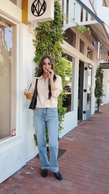 a walk, a talk, and a really good pair of jeans. @sydneysilverman_ in “the muse.