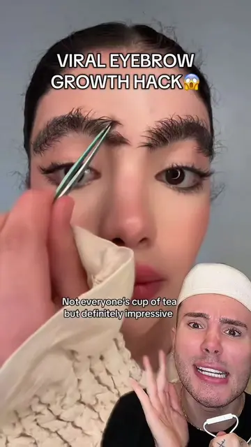 VIRAL EYEBROW GROWTH HACK!😱 Credit: @Malooka #eyebrowtutorial #eyebrowshaping #