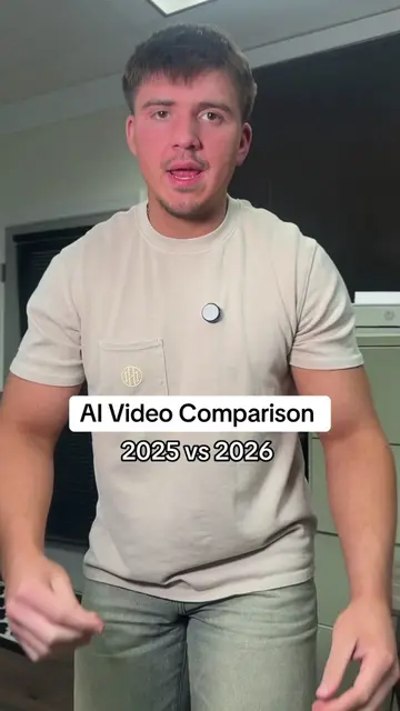 Ai videos 2025 vs 2026 #ai #tiktokaffiliate 