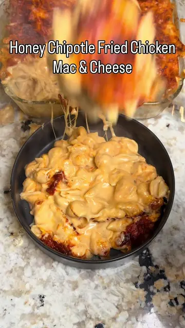 Honey Chipotle Fried Chicken Mac & Cheese.  Share with someone who NEEDS to see 