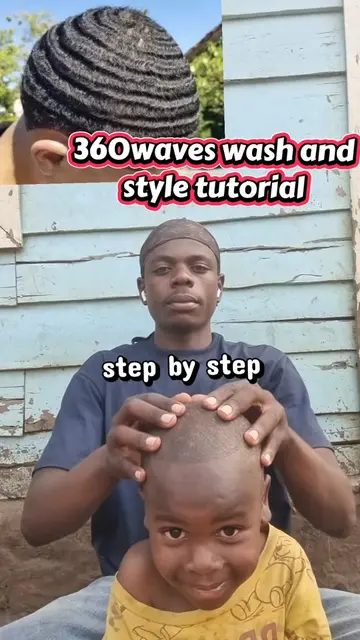 360 waves wash and style tutorial, waves check ✅ how to tie durag #brushchalleng