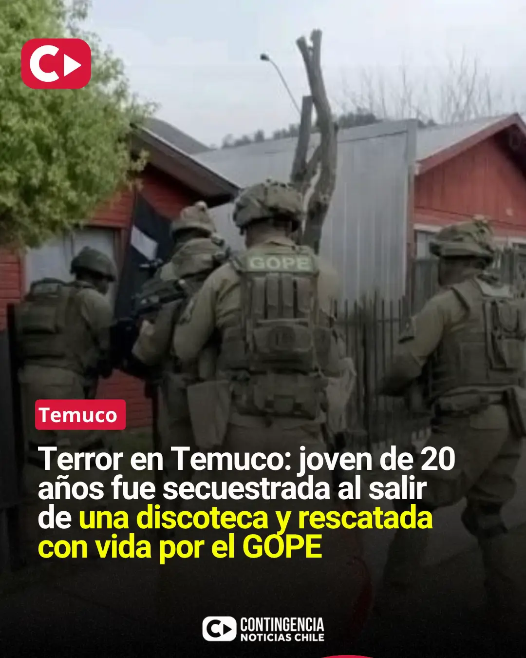 🔴 TERROR EN TEMUCO: JOVEN FUE SECUESTRADA AL SALIR DE UNA DISCOTECA Y RESCATADA