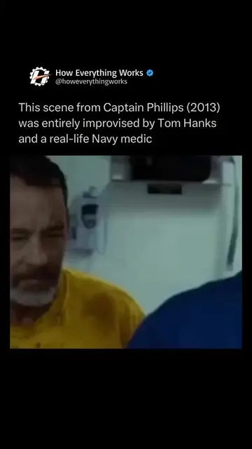 Tom Hanks didn’t act in this scene — he reacted. This moment from Captain Philli