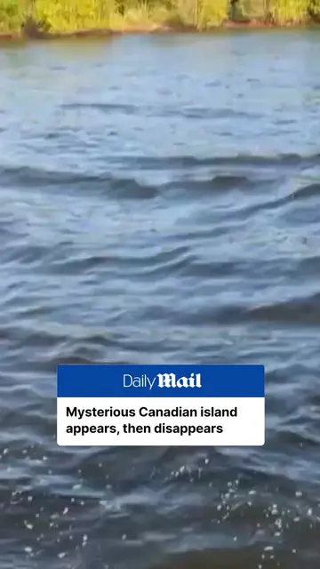 A large, tree-covered island appeared earlier this month in an isolated Canadian