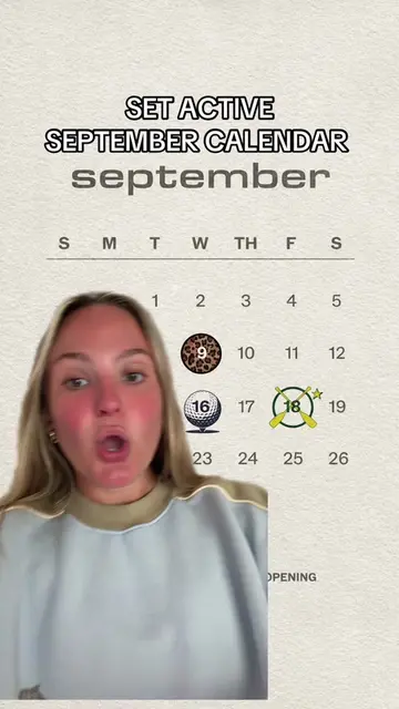 SET ACTIVE SEPTEMBER CALENDAR!! This is going to be an amazing month! What are y