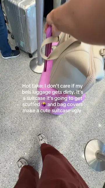 It’s okay for your suitcase to look like you used it 🩷 #suitcase #luggage #beis