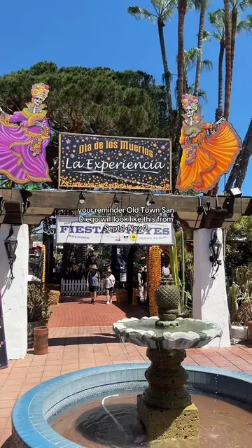 Día de los Muertos has arrived early in Old Town San Diego 🌼💀🕯️ Fiesta de Rey