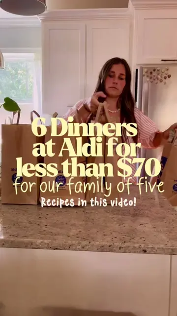 6 dinners for our family of 5 this week from @ALDI USA for less than $70!  I’m a