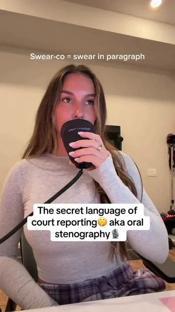 Here’s a tiny peek at some voice codes we use 👀 #courtreporting #courtroom #ste