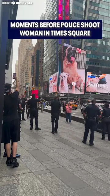 Video shows the moments before police officers shot a woman armed with two knive