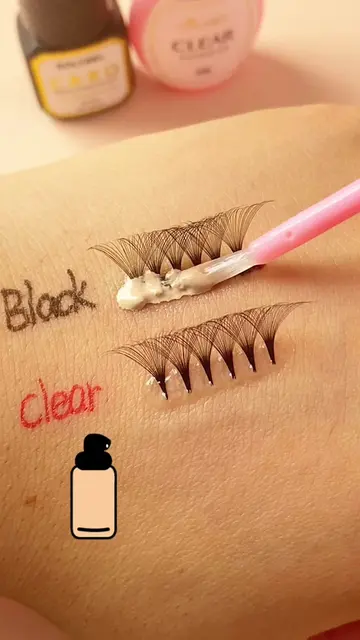 💪 Strong hold, no matter what! 🖤✨ Black or Clear glue? ✔️ 💧 Water-proof • 🛢️
