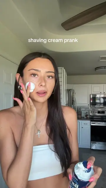 shaving cream prank 🤣 #shavingcream #prank 