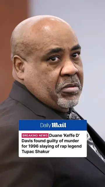 One-time Crips boss Duane 'Keffe D' Davis has been found guilty of plotting the 