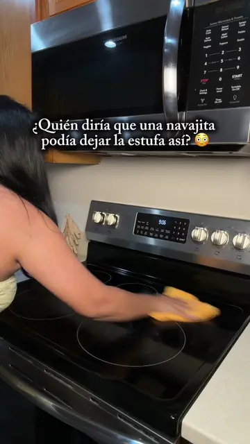✨ Miren ese brillo, quedó como espejo. Si tienes estufa de vidrio, esta te va a 