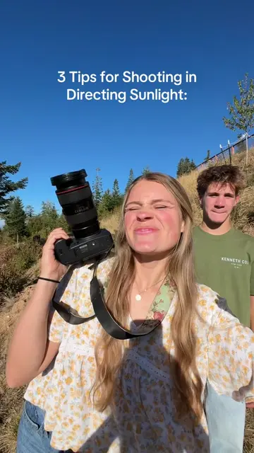3 tips for shooting in direct sunlight! 1. Use an ND Filter 2. Adjust your setti