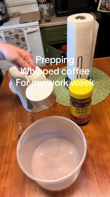 Batch-making whipped espresso (dalgona) so morning-me doesn't have to think. Jus