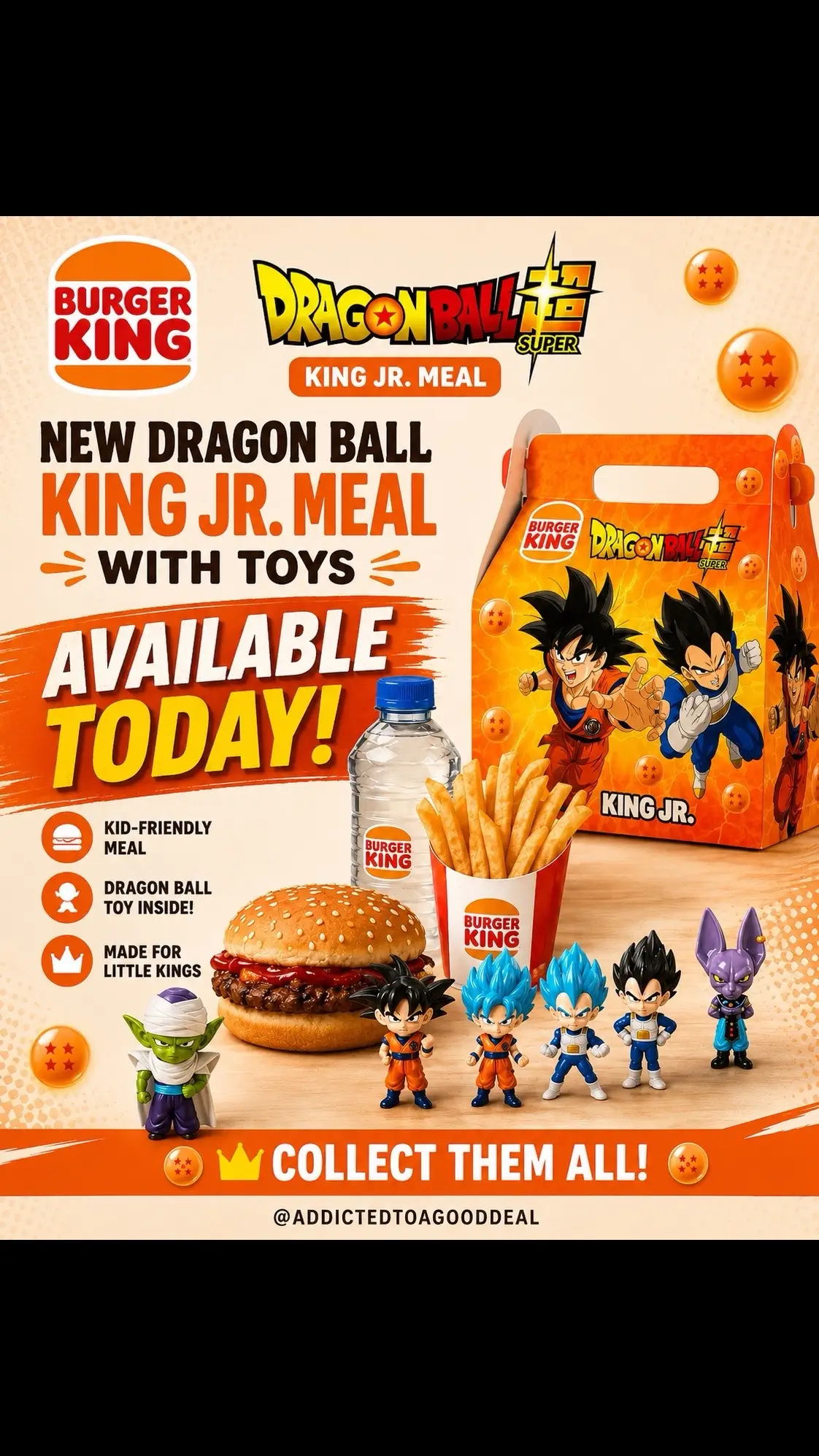 🍔🔥 Calling all Dragon Ball fans! Burger King is dropping a Dragon Ball Super K