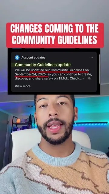 TikTok is updating their community guidelines, effective September 24, 2026. Her