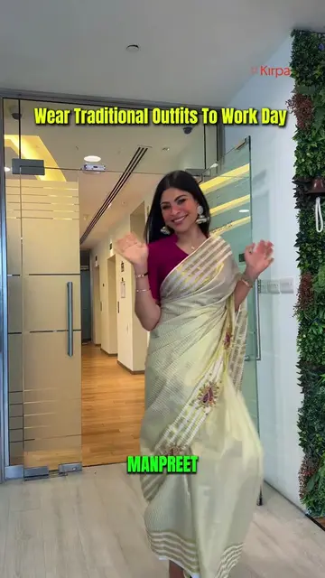 Wear traditional outfits to work day